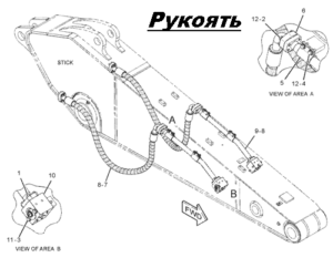 Комплект гидролинии на экскаваторы CATERPILLAR